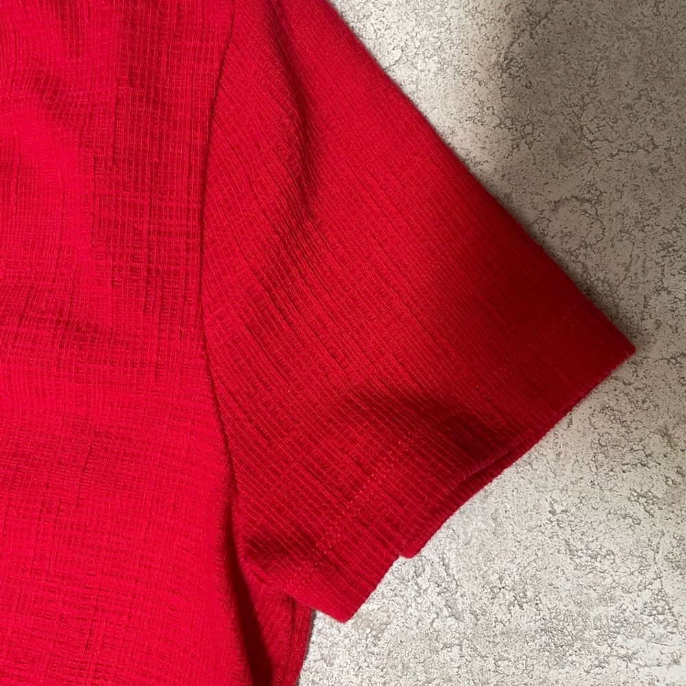 J Crew top. Size S. Short sleeve red top. - Picture 5 of 6